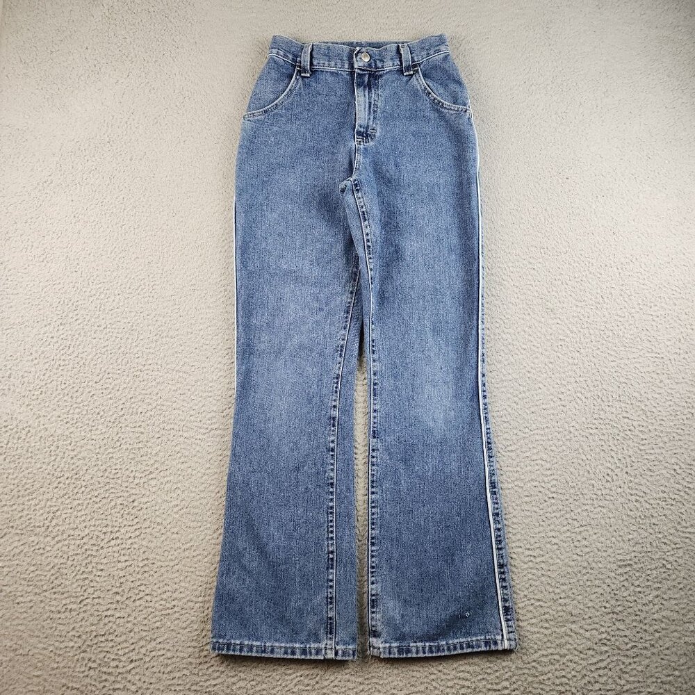 VTG‎ 90s Lee Riders Bootcut Flare Jeans Blue Western Denim Cotton Size 2 (22x28)